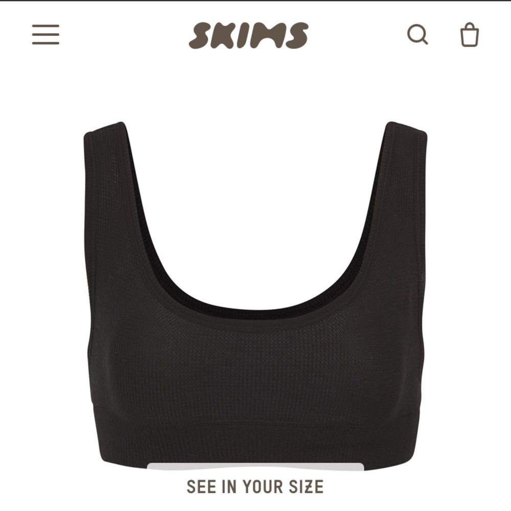 SKIMS - Waffle Scoop Bra